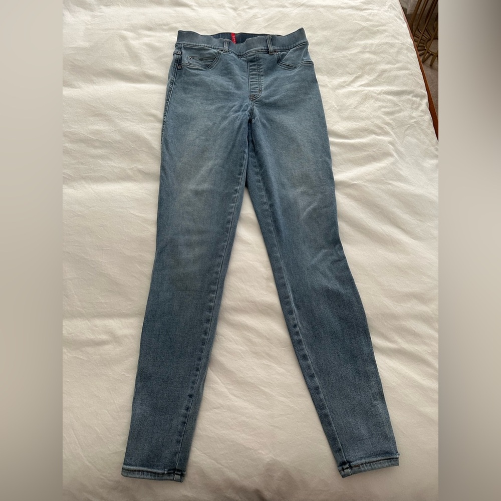 Spanx Ankle Skinny Jeans Jeggins, light wash, Medium